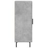 vidaXL &Scaron;oninė spintelė, betono pilka, 34,5x34x90cm, apdirbta mediena