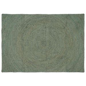 vidaXL Zoninės kiliminės dangos Alyvuogių žalia 140 x 200 cm Džiutas