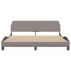 vidaXL Lovos rėmas, Dover, taupe spalvos, 180x200cm, audinys
