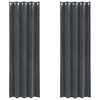 vidaXL Užtemdymo užuolaidos 2 pcs &Scaron;viesiai pilka 140 x 245 cm Aksomas