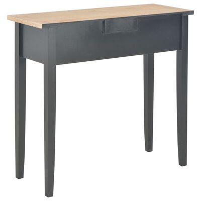 vidaXL Kosmetinis konsolinis staliukas, juodas, 79x30x74cm, mediena