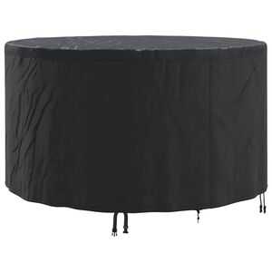vidaXL Baldų uždangalas Juodas 157 x 157 x 71 cm 600D Oksfordo audinys