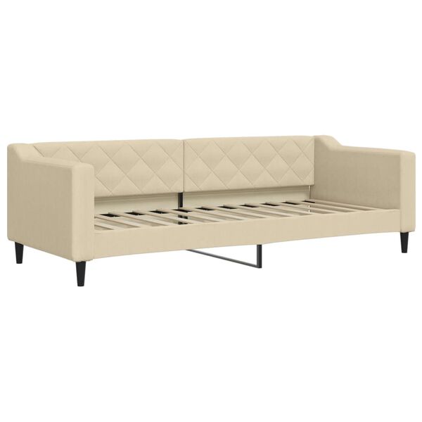 vidaXL Sofa, kreminės spalvos, 80x200cm, audinys