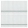 vidaXL Įmontuotas tvoros stulpas 44 vnt. Žalia 160 cm