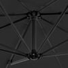 vidaXL Gembinis skėtis su aliuminio stulpu, antracito, 250x250cm