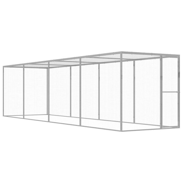 vidaXL Narvas katėms, 6x1,5x1,5m, galvanizuotas plienas