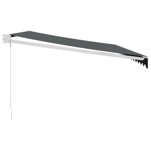 vidaXL I&scaron;traukiama markizė, antracito, 4,5x3m, audinys ir aliuminis