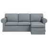 vidaXL Sofa 180cm &Scaron;viesiai pilka Metalas