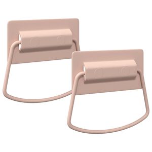 vidaXL Spintelės Rankenos 2 vnt. Rožinė 85 x 45 mm Metalas