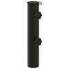 vidaXL Parasolės stovo vamzdis 0.6 kg Juoda Geležis for 40-50 mm Pole