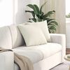 vidaXL Sofa Pagalvės 2 pcs Kreminė 45 x 45 cm Kordūrinis audinys