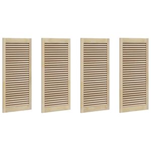 vidaXL Spintelės durys su durimis 4 vnt. Natūrali 49,5 x 2,1 x 110 cm