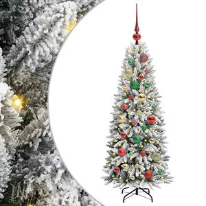 vidaXL Dirbtinė Kalėdų eglutė su 150 LED s stovu Balta 120 cm