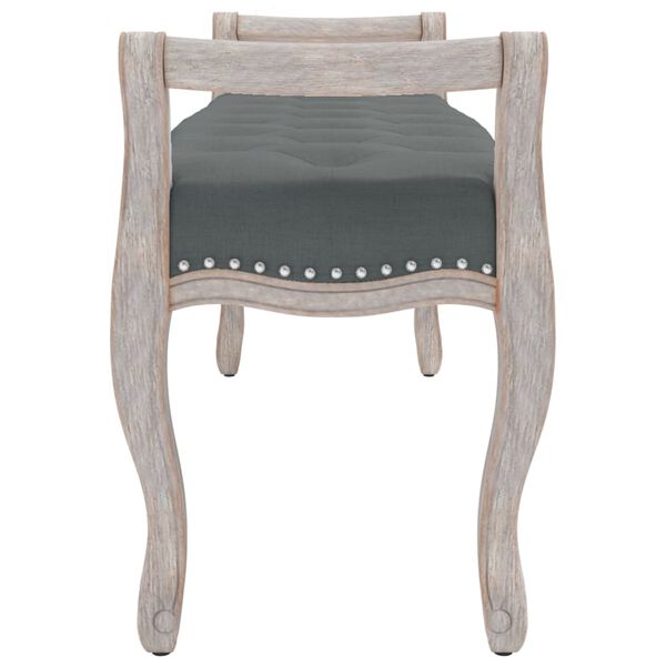 vidaXL Suoliukas, tamsiai pilkos spalvos, 110x45x60cm, audinys