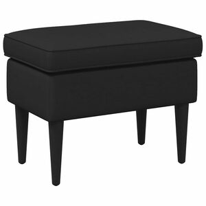 vidaXL Pėdų staliukas Juoda 55 x 35 x 41 cm Audinys