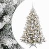 vidaXL Dirbtinė Kalėdų eglutė su burbulais 150 cm 150 LED &Scaron;ilta balta
