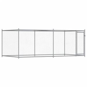 vidaXL Narvas &scaron;unims su durimis, pilkas, 4x2x1,5m, plienas