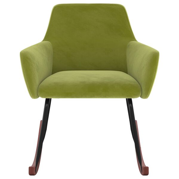 vidaXL Supama kėdė, &scaron;viesiai žalios spalvos, aksomas