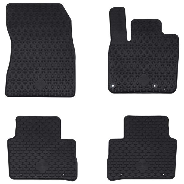 vidaXL Automobilių kilimėlis 4 pcs Juoda tinkamas Nissan QASHQAI TPE
