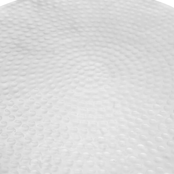 vidaXL Kavos staliukas, apvalus, aliuminis, sidabro spalvos