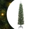 vidaXL Dirbtinė Kalėdų eglutė Žalia 240 cm PVC, plienas ir plastikas