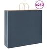 vidaXL Popieriniai mai&scaron;eliai 250vnt. su rankenomis, mėlynas 54x15x49cm