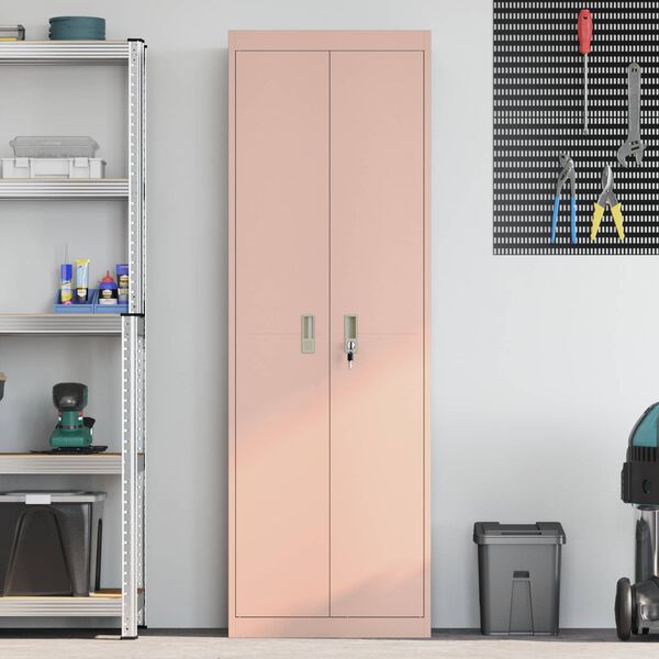 vidaXL Oppbevaringsskap su saugykla 2 pcs Rožinė 60 x 40 x 180 cm