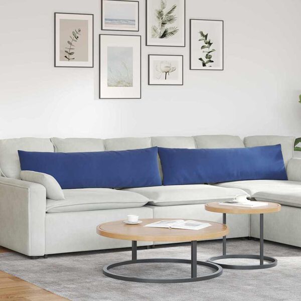 vidaXL Sofa Pagalvės 2 pcs Policijos mėlyna 145 x 40 cm