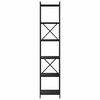 vidaXL Knygų lentyna Juodas ąžuolas 40 x 30 x 189,5 cm