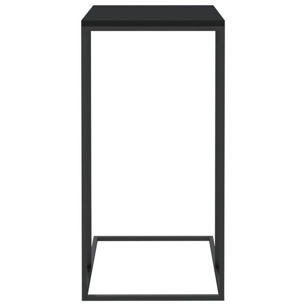 vidaXL Šoninis staliukas, juodos spalvos, 40x30x59cm, mediena