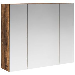 vidaXL Vonios veidrodžio spinta Rūkyta ąžuolas 60 x 14,5 x 50 cm