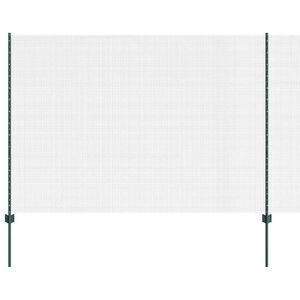 vidaXL Suvirintas vielos tvora su stulpeliais 10 x 1,5 m Žalia