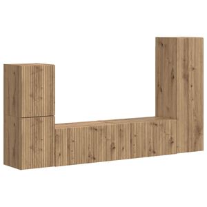 vidaXL TV spintelių komplektas 4 pcs Amatininkų ąžuolas