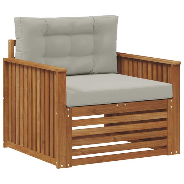 vidaXL Lauko sofos komplektas Tvirta akacijos mediena ir poliesteris