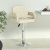 vidaXL Baro taburetė, kreminės spalvos, dirbtinė oda (335551)