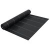 vidaXL Agroplėvelė nuo piktžolių ir &scaron;aknų, juoda, 2x25m, PP