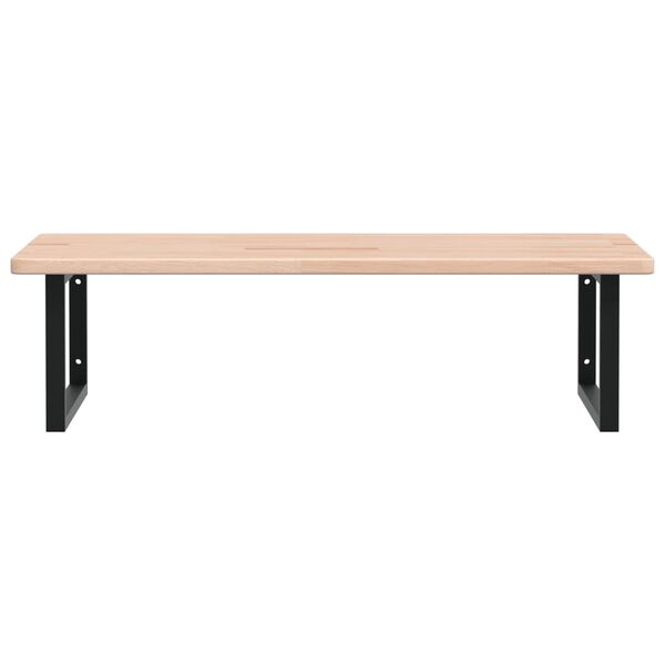 vidaXL Lentyna praustuvui, plienas ir ąžuolo medienos masyvas