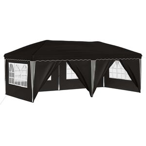 vidaXL Pop-up &scaron;ventinis palapinė 575 x 288 x 245 cm Juoda