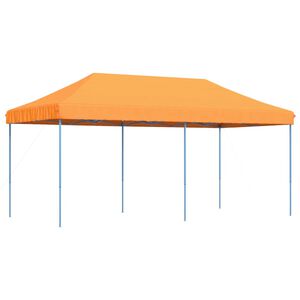 vidaXL I&scaron;skleidžiama proginė palapinė, oranžinė, 580x292x315cm