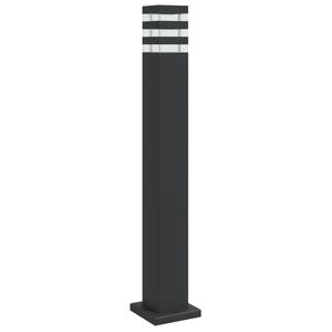 vidaXL Lauko &scaron;viestuvas, juodos spalvos, 80cm, aliuminis