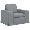 vidaXL Sofa 2 pcs &Scaron;viesiai pilka 182 x 80 x 82 cm audinys