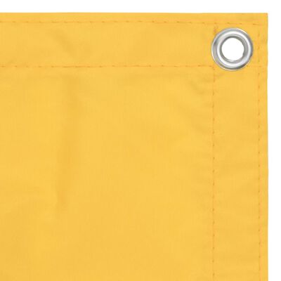 vidaXL Balkono pertvara, geltonos spalvos, 75x400cm, oksfordo audinys