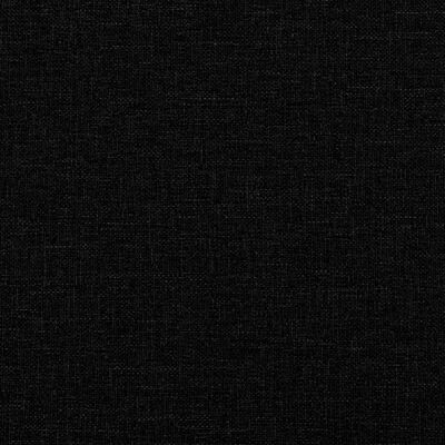 vidaXL Sofos komplektas, 3 dalių, juodos spalvos, audinys