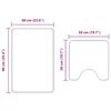 vidaXL Antisklidus vonios kilimėlių rinkinys 2 pcs Violetinė PP