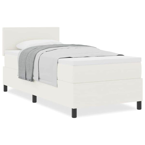 vidaXL Kiemas lova Kremas ir balta 203 x 100 x 88 cm