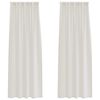 vidaXL Voile Užuolaida 2 pcs Kreminė 260 x 140 cm Poliesteris