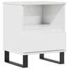 vidaXL Naktinė spintelė, balta, 40x35x50cm, apdirbta mediena, blizgi