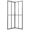 vidaXL Du&scaron;o kabina, juoda, 80x80x180cm, ESG, matinė