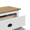 vidaXL Prieškambario Spinta "BODO" Balta ir ruda 80x35x90 cm