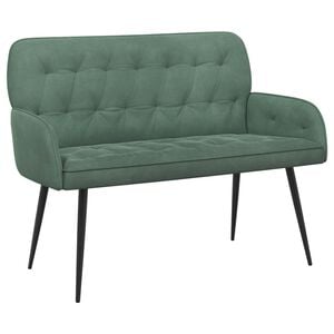 vidaXL Dvivietė sofa su metalinėmis kojelėmis 2 vietos Jūrinė žalia